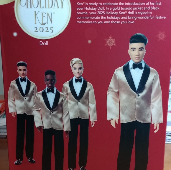 Barbie Signature 2025 Holiday Asian Ken Collectible Fashion Doll - Picture 2 of 2